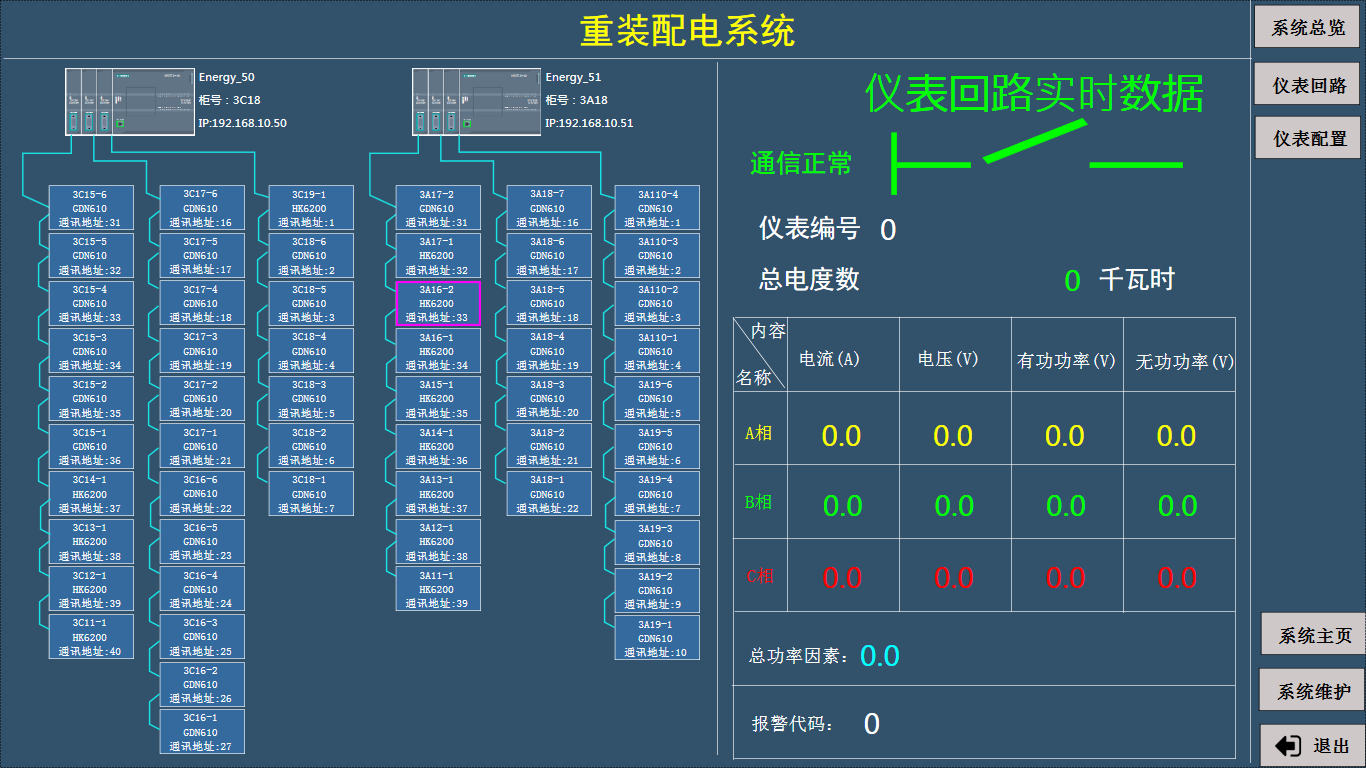 某企業能源管理系統 - ats組態軟件,免費組態,工業組態,手機組態,c